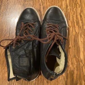 Frye leather high top sneakers